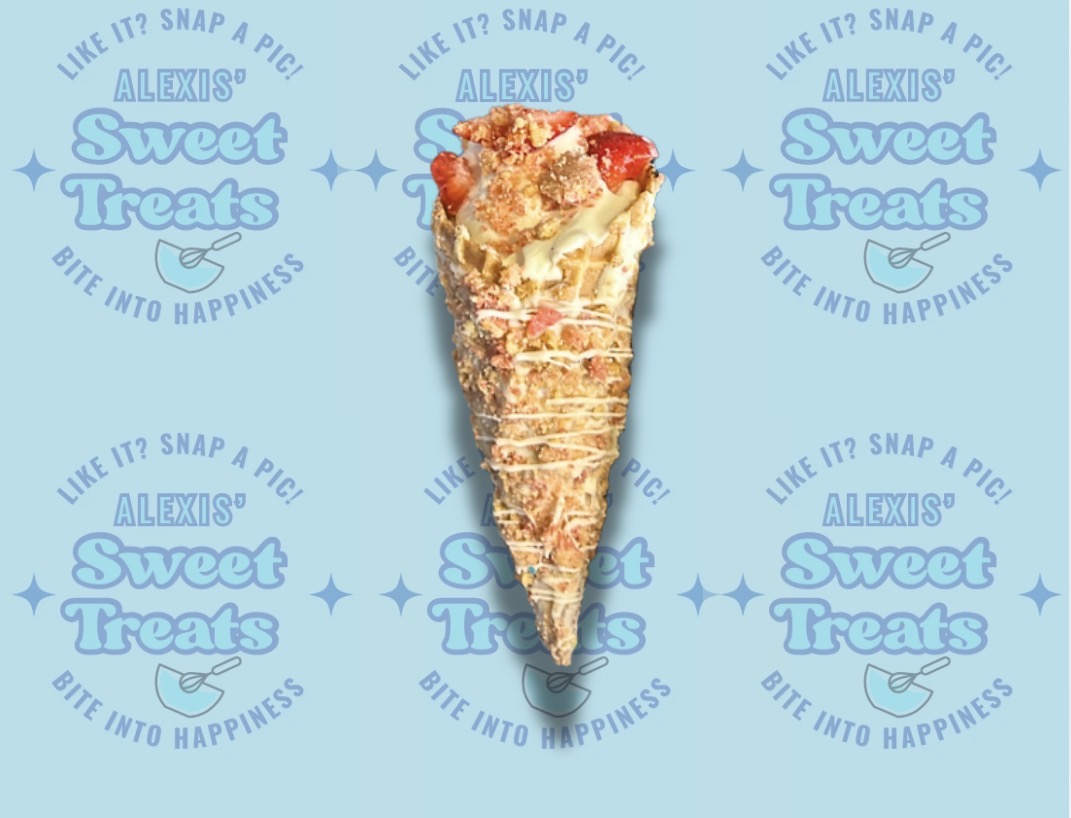 Strawberry Crunch Cheesecake Cone